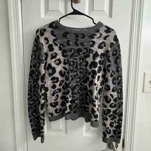 Dior Black and Gray Leopard Sweater
